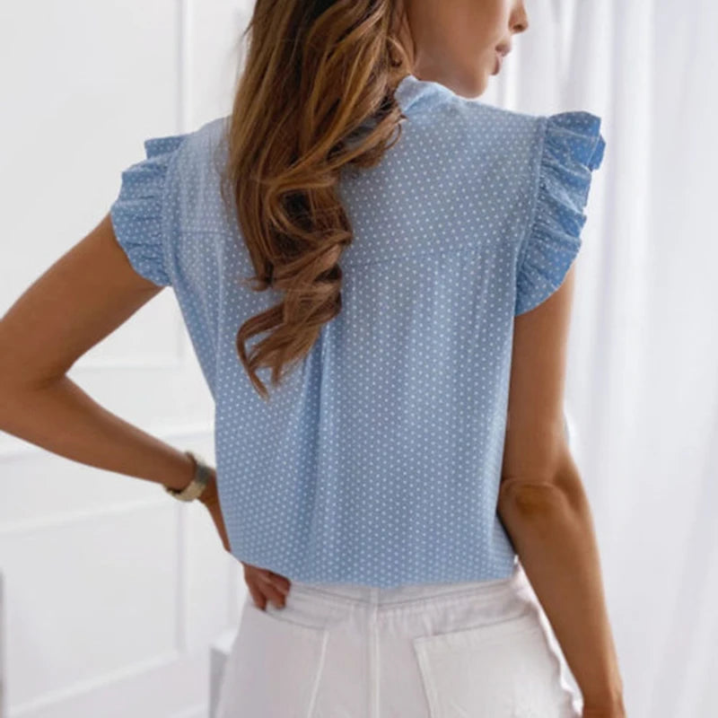 The Polka Charm Blouse