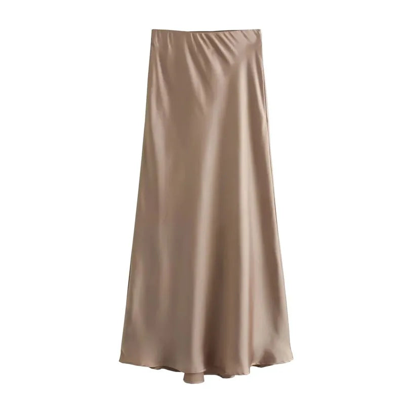 Elegant Satin Skirt