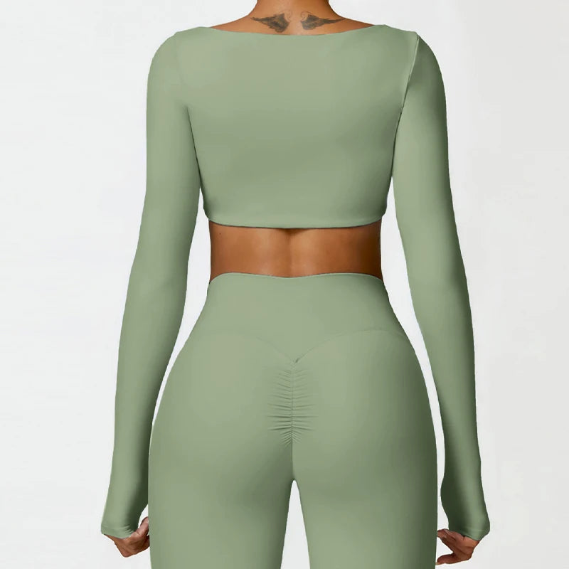 The Contour Long-Sleeve Crop Top
