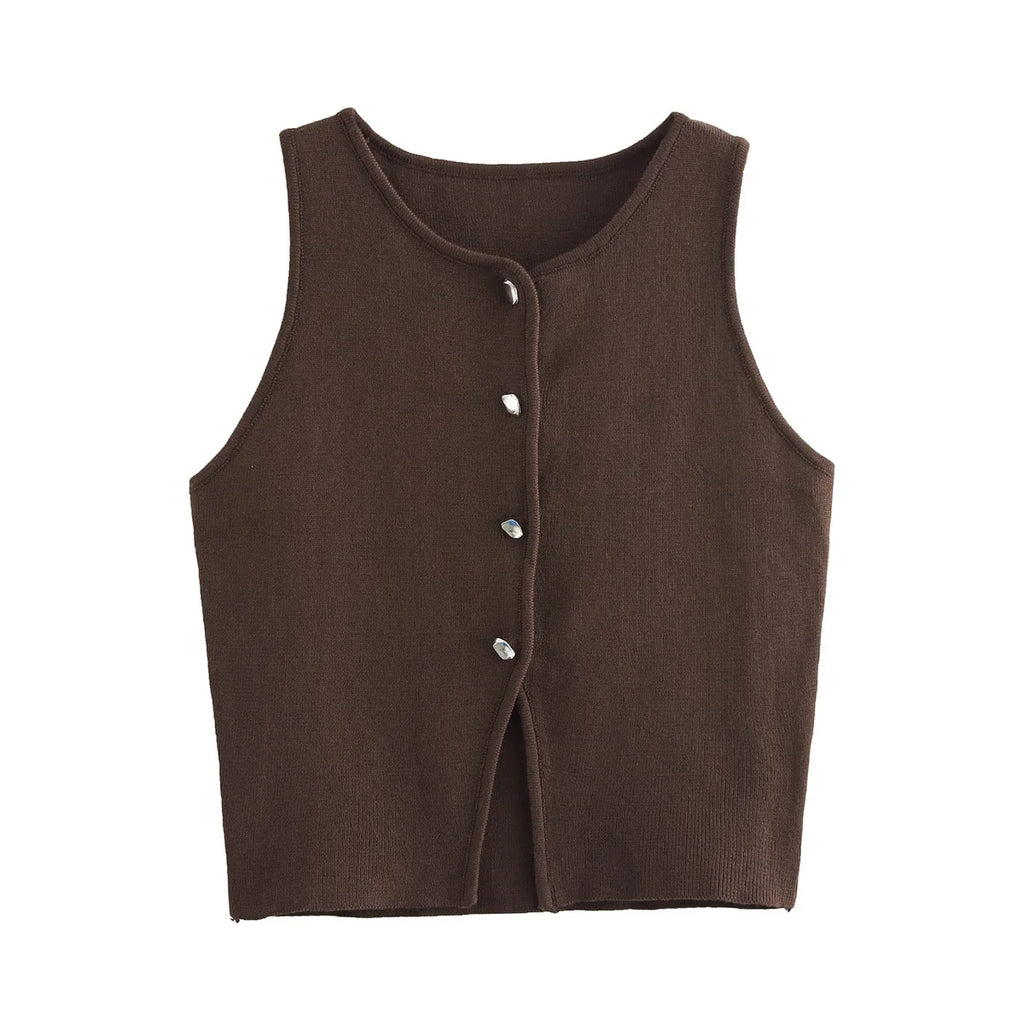 Knit Sleeveless Vest