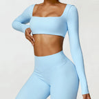 The Contour Long-Sleeve Crop Top