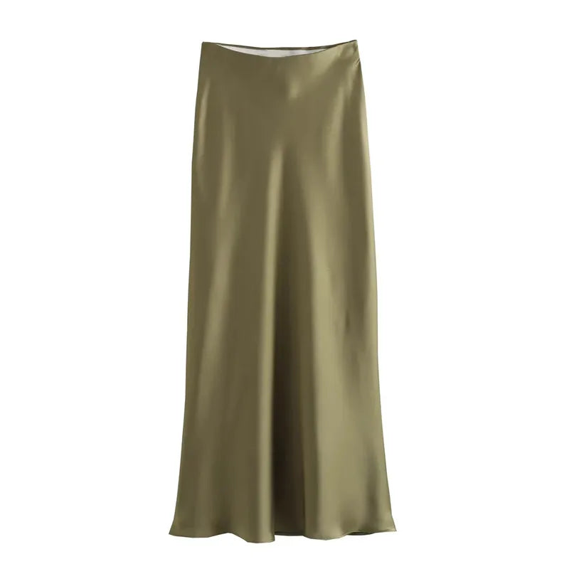 Elegant Satin Skirt