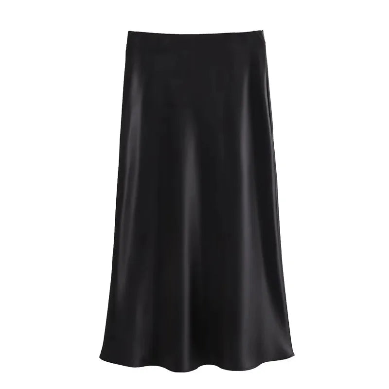 Elegant Satin Skirt