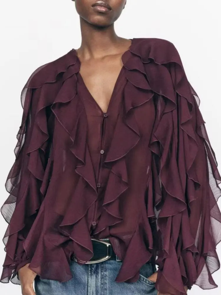 The Layla Ruffled Blouse