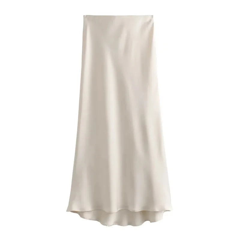 Elegant Satin Skirt