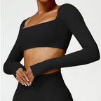 The Contour Long-Sleeve Crop Top